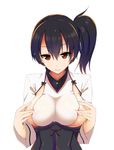  akino_sora areola kaga_(kancolle) kantai_collection tagme 