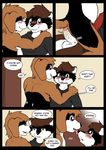  animal_genitalia blush canine canine_penis comic conner_(sydneysnake) dog english_text licking mammal penis raccoon sydneysnake text tj_(sydneysnake) tongue tony_(sydneysnake) 