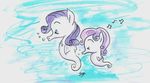  equine friendship_is_magic horse iiyahdiscos mammal my_little_pony pony rarity_(mlp) sea_pony seapony sibling sisters sweetie_belle_(mlp) 