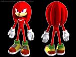 anthro echidna hair knuckles_the_echidna looking_at_viewer male one-dimensional-man purple_eyes red_hair sega solo sonic_(series) 