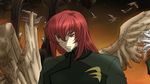  angel_wings bad_id bad_pixiv_id bird bring_stabity code_geass gundam gundam_00 innovator male_focus red_eyes red_hair solo wings yumi-to_shizuru 