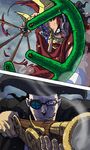  battle blood epic glasses gun lowres male_focus manly mask multiple_boys nika_(nikasa_an) one_piece slingshot sogeking usopp van_augur weapon 