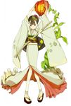  copyright_request fakepucco japanese_clothes kimono shirasaya smile solo sword tabi weapon zouri 