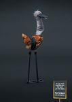  ambiguous_gender australia avian bird chicken costume emu english_text solo text unknown_artist 