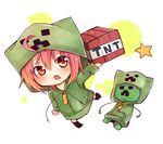  creeparka creeper highres minecraft personification red_eyes red_hair short_hair solo tosura-ayato 