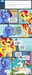  comic cute dialog english_text equestria_girls equine female feral friendship_is_magic horn horse loopend mammal my_little_pony pony princess_celestia_(mlp) princess_luna_(mlp) sunset_shimmer_(eg) text unicorn winged_unicorn wings 