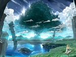  bob_(biyonbiyon) clouds landscape original scenic sky tree water 