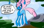  arthropod breezie dialog english_text flying friendship_is_magic hair insect looking_at_viewer male my_little_pony outside pink_hair purple_eyes seabreeze_(mlp) solo text tlatophat wings 