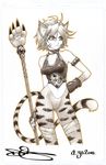 breath_of_fire clothed clothing feline female katt mammal omar-dogan polearm solo staff standing video_games 