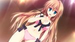  blue_eyes game_cg glace ichinose_himeno koishiki_manual long_hair navel orange_hair saeki_nao swimsuit 