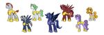  armor bat_pony equine female friendship_is_magic horn horse kilala97 male mammal my_little_pony pegasus pony royal_guard_(mlp) smile unicorn wings 