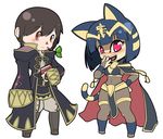  animal_crossing animal_ears ankha blue_hair blush cat_ears catgirl female fire_emblem hair human mammal nintendo parody shadow443 video_games 