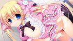  2boys amai_ichigo artist_request blonde_hair blue_eyes censored character_request crossdressing flat_chest frontwing game_cg innocent_girl multiple_boys nanaka_mai panties source_request thighhighs trap twintails underwear 