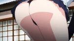  1girl animated animated_gif ass hyakka_ryouran_samurai_girls panties sasaki_kojirou_(hyakka_ryouran) solo thong underwear 