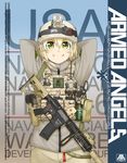  aor1_(camo) armed_angels assault_rifle blonde_hair eotech green_eyes gun handgun heckler_&amp;_koch helmet hk416 jacket laser_sight load_bearing_vest looking_at_viewer military_operator pistol radio rifle shino_(r_shughart) sig_sauer sig_sauer_p226 smile smoke_grenade suppressor vertical_foregrip weapon 