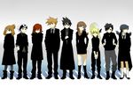  5boys bad_id bad_pixiv_id black_dress black_footwear black_gloves black_hair blonde_hair blue_(pokemon) blue_eyes boots brown_eyes brown_hair closed_eyes coat crossed_arms crystal_(pokemon) dress dress_shirt earrings ghost_in_the_shell_lineup gloves gold_(pokemon) gradient gradient_background green_eyes grey_hair hand_on_hip hands_clasped hands_in_pockets hat hat_ribbon high_heel_boots high_heels jewelry lineup long_hair long_sleeves multiple_boys multiple_girls necklace necktie odamaki_sapphire one_eye_closed ookido_green overcoat own_hands_together pants pantyhose pokemon pokemon_special ponytail popped_collar profile red_(pokemon) red_eyes red_hair reverse_trap ribbon ruby_(pokemon) shadow shirt short_hair short_ponytail short_twintails silver_(pokemon) sleeves_pushed_up spiked_hair standing star star_earrings straw_hat sun_hat trench_coat turtleneck twintails yellow_(pokemon) yellow_eyes 