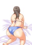  1girl blue_eyes breasts brown_hair fat huge_breasts wakatsuki_(kancho_hatto) wakatsuki_(kanchou_hatto) 