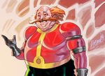  adventures_of_sonic_the_hedgehog bald_spot black_gloves black_sclera danny_devito diepod double_chin dr._robotnik facial_hair fusion gloves male_focus mustache orange_hair red_eyes solo sonic_the_hedgehog 