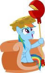  cheese dasprid equine friendship_is_magic hat mammal my_little_pony pegasus rainbow_dash_(mlp) smile throne wings 