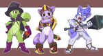  ?? anthro balls blue_fur canine clothed clothing cub fur green_fur kaitou looking_at_viewer male mammal penis plain_background purple_fur skunk spread_legs spreading standing underwear white_background white_fur young 