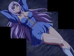  1girl annelotte blue_dress blue_eyes breasts dress highres large_breasts long_hair lost_worlds lying queen&#039;s_blade queen&#039;s_blade_rebellion queen's_blade queen's_blade_rebellion solo stitched tiara 