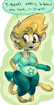  big_breasts breasts chubby cleavage clothed clothing dawmino dildo female mouse_lemur plain_background sex_toy short solo standing text wide_hips 