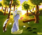  absurd_res arthropod avian bird blonde_hair bush butterfly cloud cutie_mark derpy_hooves_(mlp) equine eyes_closed femael female flower friendship_is_magic grass hair hi_res horse insect log mammal my_little_pony necklace outside pegasus pony sitting sky tree willis96 wings wood 