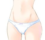 bow bow_panties konimaru navel original panties solo stomach underwear white_background white_panties 