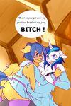  anthro anthrofied arnachy blue_eyes blue_hair blush bottomless breasts clothing crossgender dialog english_text equestria_girls equine female fight flash_sentry_(eg) friendship_is_magic fur hair horn horse mammal my_little_pony nipples pegasus pony pussy school_uniform shining_armor_(mlp) text torn_clothing unicorn white_fur wings yellow_fur 