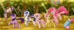  blonde_hair blue_eyes book bow_tie cannon cutie_mark daring_do_(mlp) derpy_hooves_(mlp) doctor_whooves_(mlp) equine female flag fluttershy_(mlp) friendship_is_magic fur green_eyes grey_fur group hair hat horn magic male mammal multi-colored_hair my_little_pony original_character pegasus pink_fur pink_hair pinkie_pie_(mlp) purple_eyes purple_fur sign skykain smile tree twilight_sparkle_(mlp) two_tone_hair unicorn white_fur wings yellow_fur 