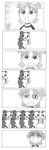  comic greyscale highres koiwai_yotsuba monochrome pedobear tears trembling yotsubato! you_gonna_get_raped 