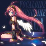  barefoot feet long_hair megurine_luka slp soles solo very_long_hair vocaloid wings 