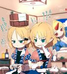  bad_id bad_pixiv_id blonde_hair check_translation dual_persona game_console green_eyes half_updo highres horn hoshiguma_yuugi mizuhashi_parsee multiple_girls object_on_head playing_games pout reiuji_utsuho reiuji_utsuho_(bird) rondo_bell sega_dreamcast sega_saturn star touhou translation_request unyu video_game yukkuri_shiteitte_ne 