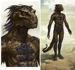  absurd_res argonian bust claws concept_art hi_res invalid_tag male muscles scales scalie sketch the_elder_scrolls video_games 
