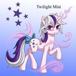  bow cutie_mark equine female horn mammal my_little_pony solo starbat twilight_mist_(mlp) unicorn 