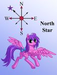  bow cutie_mark equine female mammal my_little_pony north_star_(mlp) pegasus solo starbat wings 