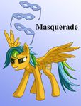  cutie_mark equine female mammal masquerade_(mlp) my_little_pony pegasus solo starbat wings 