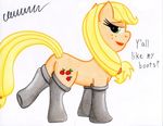  boots cardstock equine female friendship_is_magic hair horse mammal my_little_pony pony smile solo the1king 