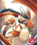  &#12413;&#12413;&#12435;&#12497;&#12506;&#12458;&#12531; ??????? fundoshi kemono looking_at_viewer male nintendo pok&#233;mon pok&eacute;mon prince_of_persia scarf solo topless underwear video_games zangoose zangoose_day 