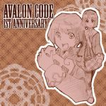  1girl avalon_code copyright_name looking_at_viewer lowres renka_(pixiv) short_hair sketch smile tia_(avalon_code) yumil 