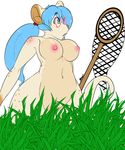  blue_hair breasts brown_fur brown_nose convenient_censors convenient_censorship eyewear female fur glasses green_eyes hair hip jasmine jasmine_(skidd) mammal mouse nipples nude open_mouth rodent solo tan_fur 