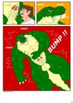  2014 anthro balls blush clothing comic cum dinosaur erection human interspecies jonathan_alexander male maxime-jeanne muscles nude penis scalie theropod thomas_carter tyrannosaurus_rex 