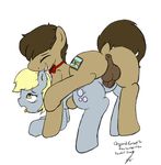  balls bite blonde_hair bow_tie brown_fur brown_hair bubble cutie_mark derpy_hooves_(mlp) doctor_whooves_(mlp) dr._whooves_(mlp) equine female friendship_is_magic fur grey_fur hair horse male mammal my_little_pony open_mouth penetration penis plain_background pony pussy simple_background teeth tongue tongue_out vaginal white_background yellow_eyes 