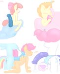  age_difference animal_genitalia anthro anthrofied apple_bloom_(mlp) balls blue_fur bow breasts collar cub cum cutie_mark cutie_mark_crusaders_(mlp) dickgirl dickgirl_on_female equine erection eyes_closed female friendship_is_magic fur group hair horn horse horsecock incest intersex lamiaaaa leash lying mammal my_little_pony on_back one_eye_closed open_mouth oral oral_sex orange_hair panties pegasus penis pink_fur pinkie_pie_(mlp) plain_background pony pumpkin_cake_(mlp) rainbow_dash_(mlp) rarity_(mlp) scootaloo_(mlp) sex sibling sisters sitting sweetie_belle_(mlp) trixie_(mlp) underwear unicorn vein white_background white_fur wings yellow_fur young 