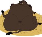  belly big_belly big_breasts big_butt big_thighs boar breasts butt chubby dark_skin female hyper hyper_pregnancy lying mammal morbidly_obese obese overweight porcine pregnant riis 