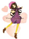  black_hair character_name hat heart jacket long_hair pantyhose purple_eyes smile solo south_park wendy_testaburger x_a_s_k_x yellow_legwear 