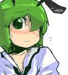  antennae bad_id bad_pixiv_id blush green_eyes green_hair hair_over_one_eye lowres short_hair solo space_jin touhou wriggle_nightbug 