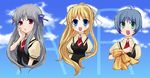  air bad_id bad_pixiv_id blonde_hair day kamio_misuzu kirishima_kano multiple_girls ribbon school_uniform shimiko sky toono_minagi 