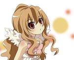  aisaka_taiga angel_wings artist_request brown_eyes brown_hair long_hair solo toradora! wings 