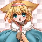  alice_margatroid animal_ears bad_id bad_pixiv_id blonde_hair blue_eyes collar cookie dog_ears feeding food hairband m-ma out_of_frame pov pov_feeding pov_hands solo_focus touhou 